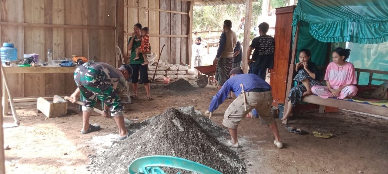Progres Pembongkaran dan Penyiapan Pondasi RTLH Sofyan di Kecamatan Bontocani