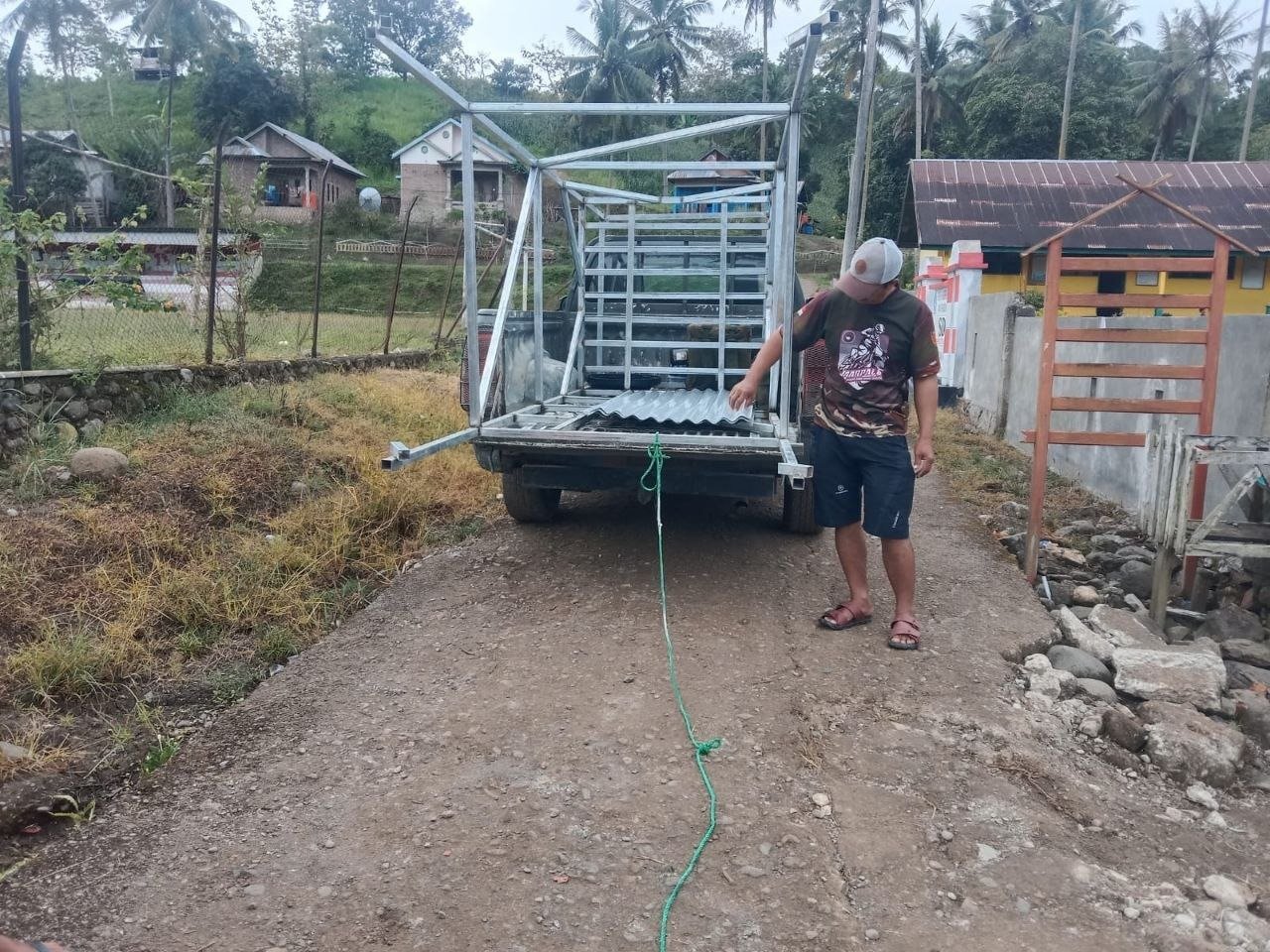 Progres Pendropan Tower Air dalam Pembangunan Jambanisasi Desa Langi