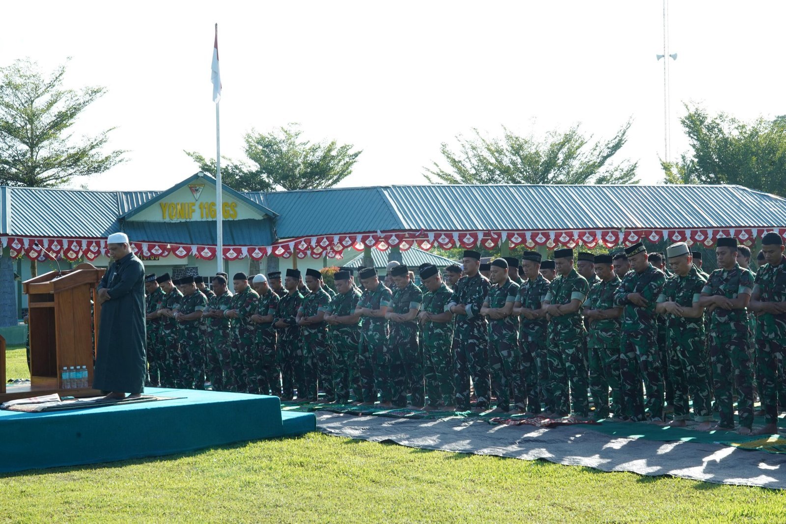 Doa dan Salat Istisqa Digelar Korem 012/Teuku Umar di Yonif 116/Garda Samudra