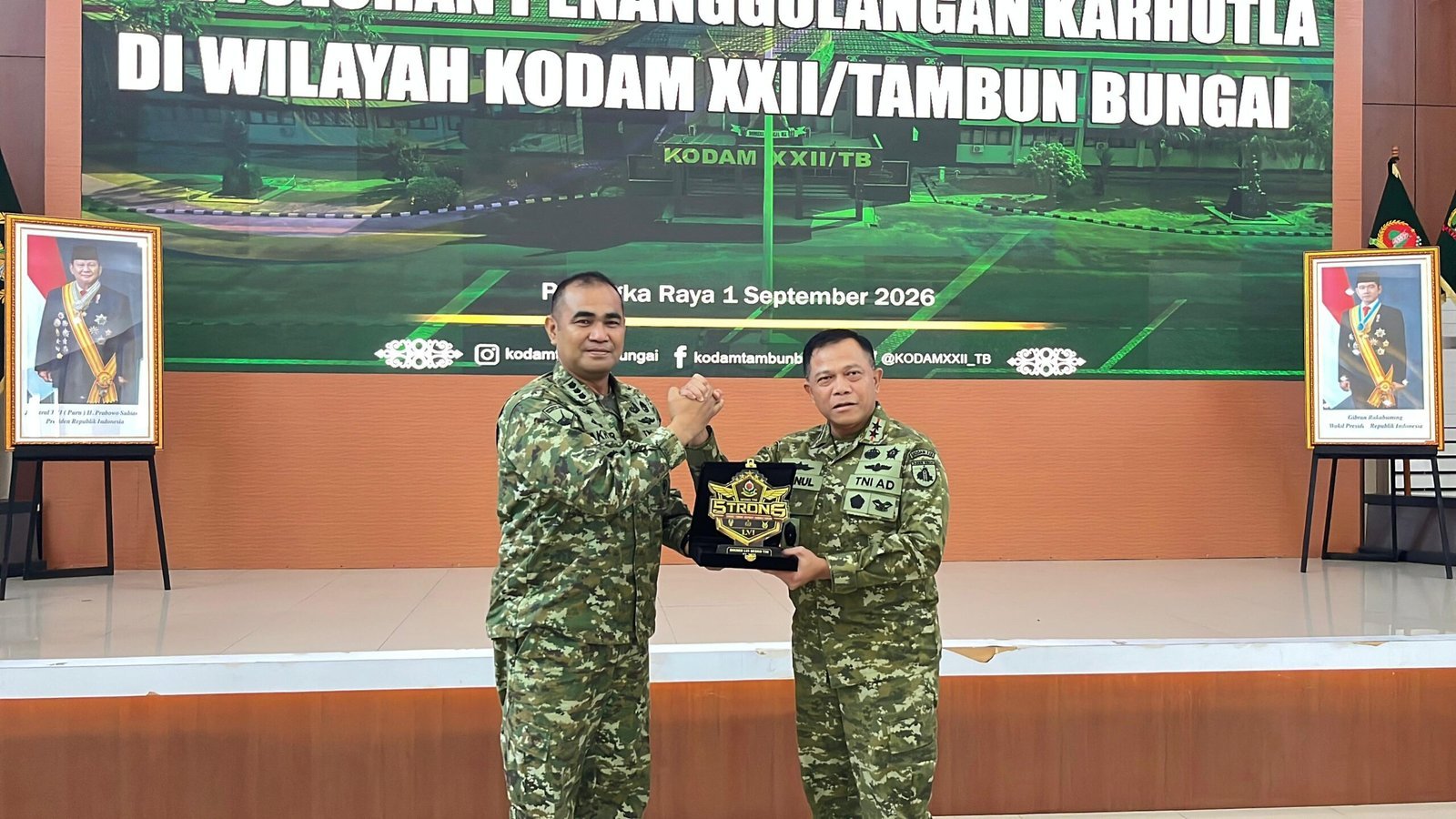 Pembekalan Pangdam kepada Pasis Sesko TNI LVI Fokus pada Sinergi Antarlembaga Hadapi Karhutla Kalteng