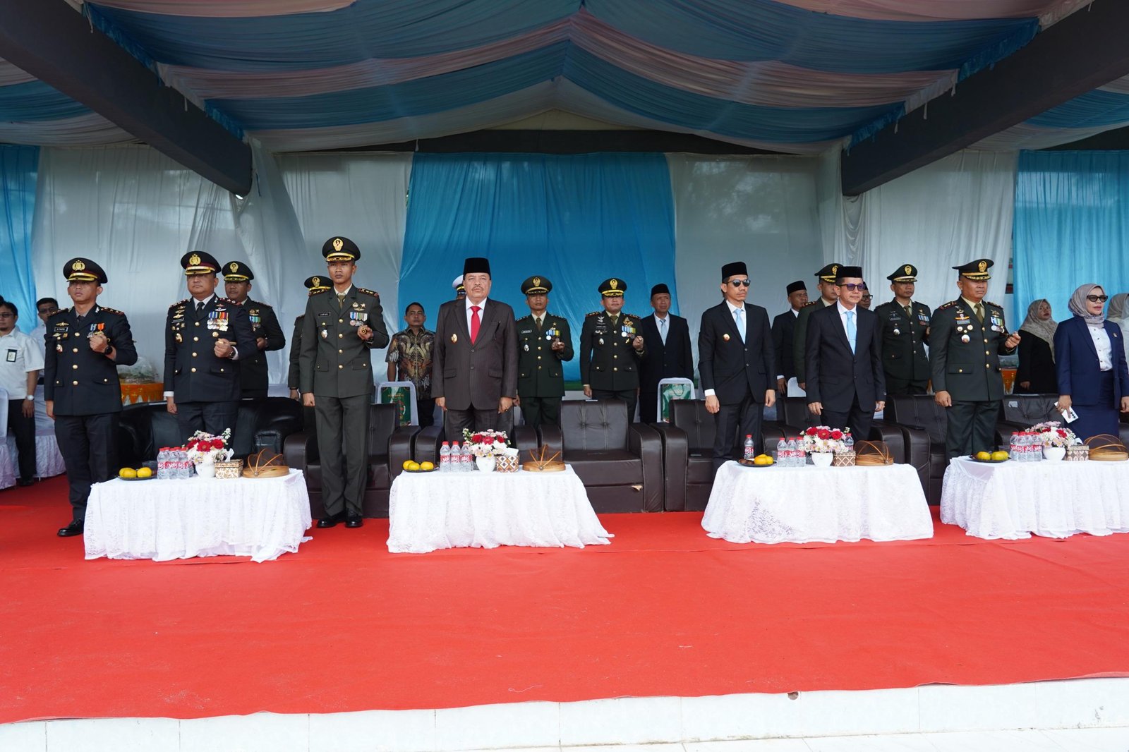 Forkopimda Aceh Barat Hadiri Upacara HUT ke-81 TNI yang Dipimpin Danrem 012/TU